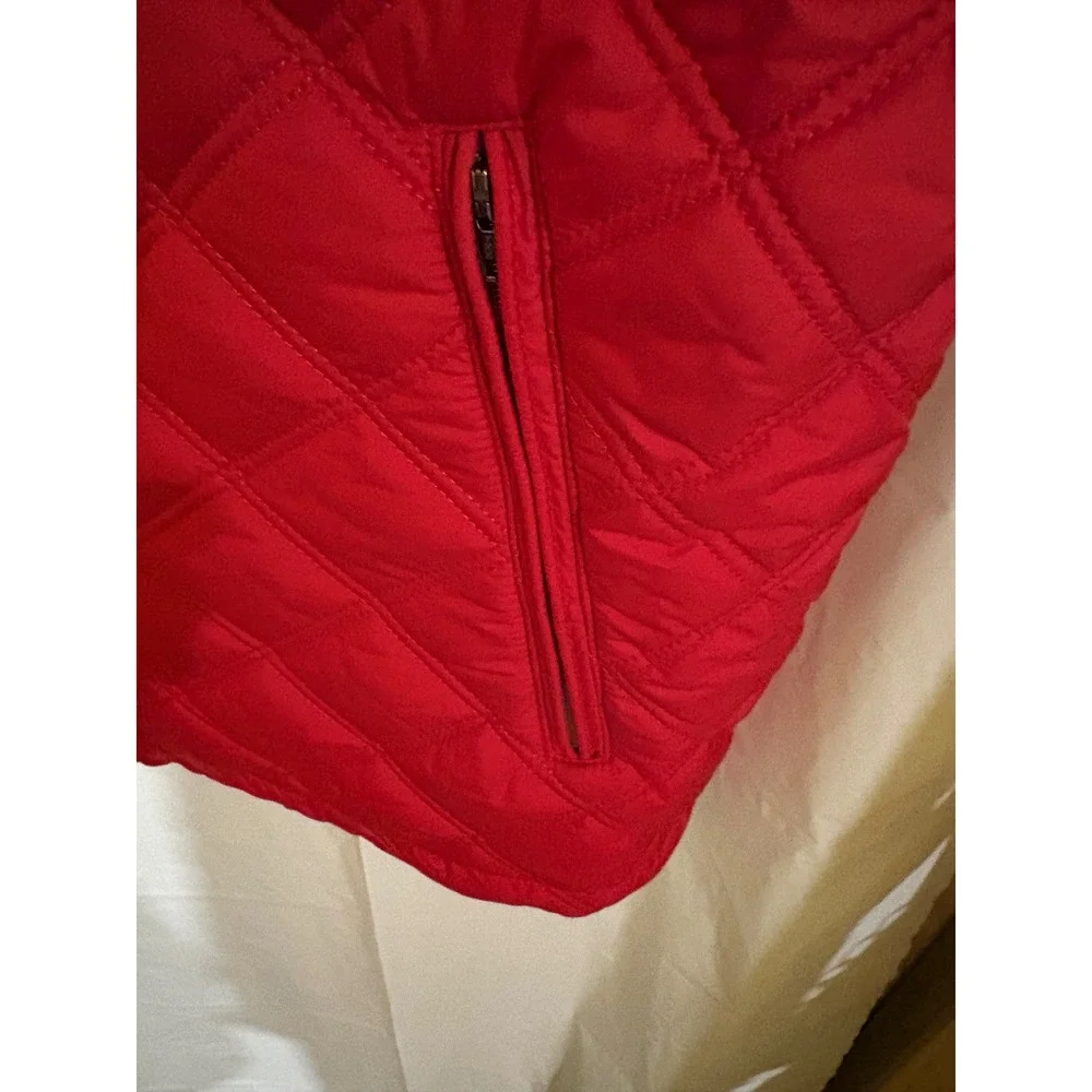 Brooks Brothers Men's Paddock Diamond Quilted Vest Red Medium Thermore NWT